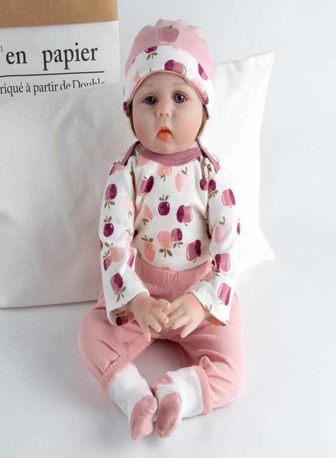 Pedolltree Reborn Baby Doll Clothes Girl Outfit Accessories for 17-22 Inch Reborn Dolls Baby Girl Doll Clothes 4pcs Set - Image 4